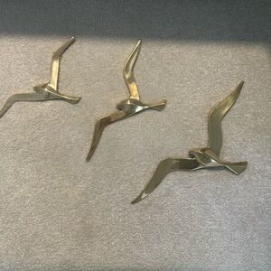 Elegant Brass Birds